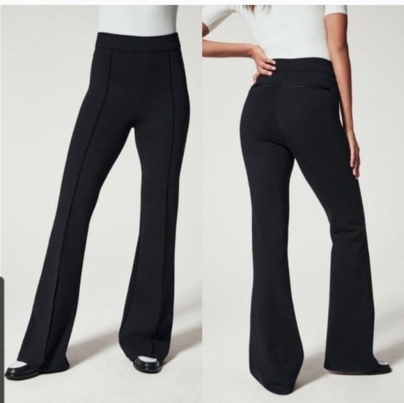 SPANX Pants - Spanx Black The Perfect Pants High Rise Flare Size Large